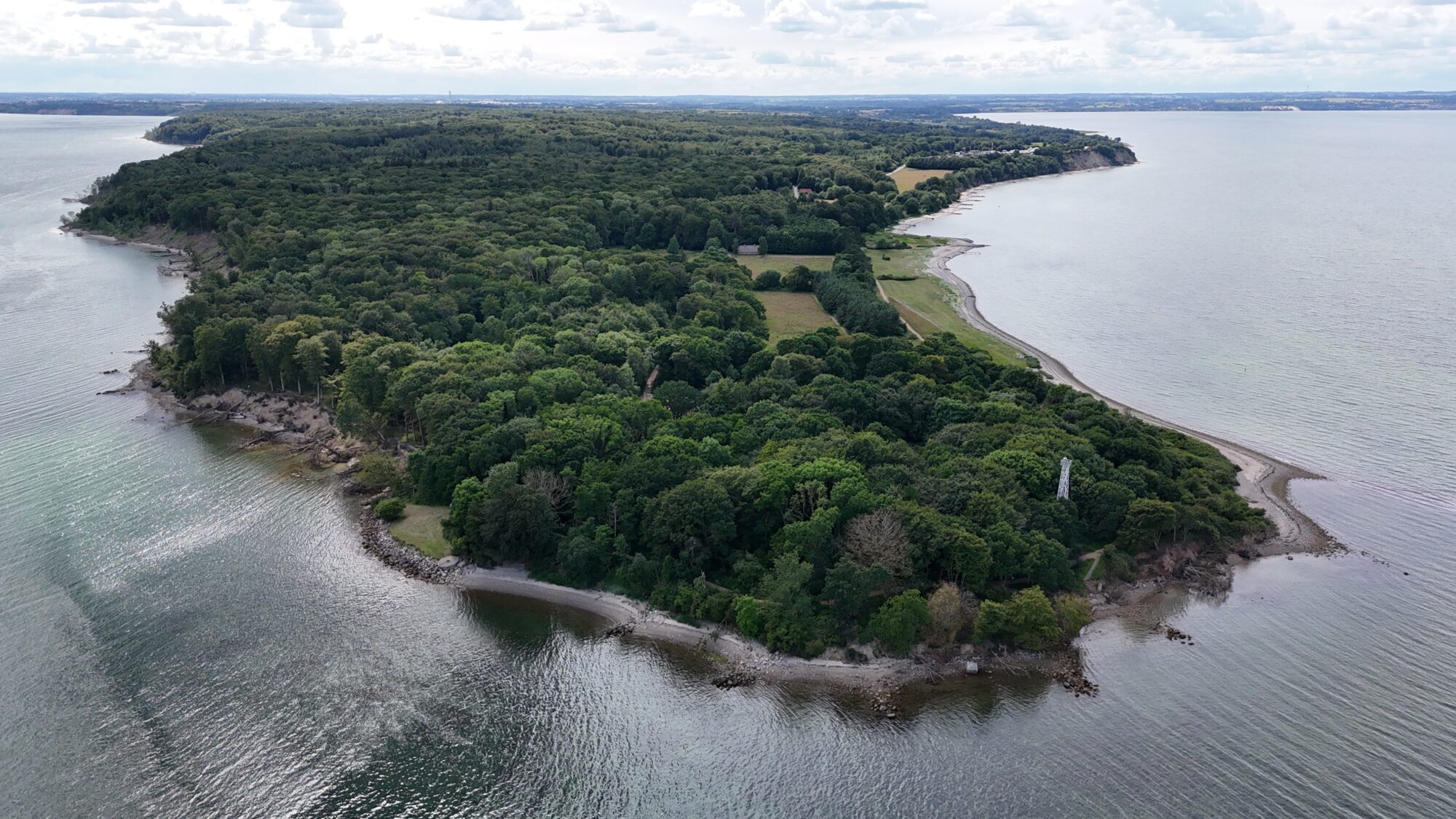 Treldenæs Vejle Fjord Drone Foto