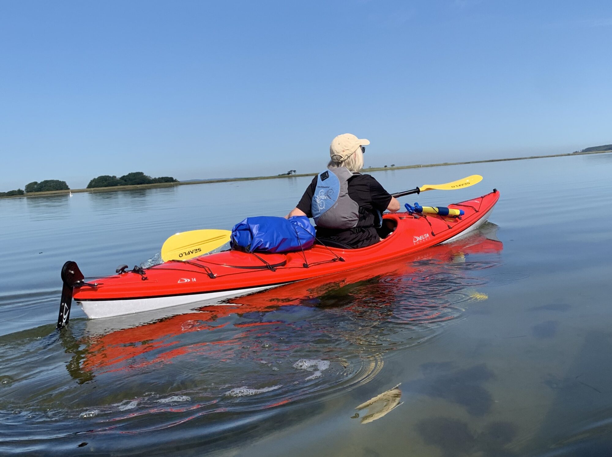 Æbelø, fiskeri, fluefiskeri, Æbelø vandstand, havkajak Æbelø